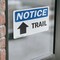 Signmission Trail (Up Arrow) Sign With Symbol, 7 in W x Rectangle, Vinyl Decal OS-2PACK-NS-D-57-L-18712 - alternate 3